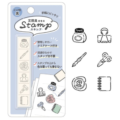 Kamio Japan Favorites 6 Stamps with Case