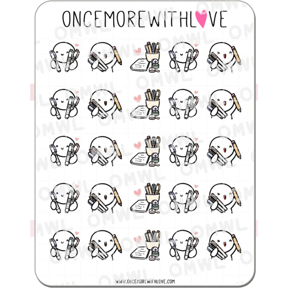 ONCE MORE WITH LOVE Sticker Sheet