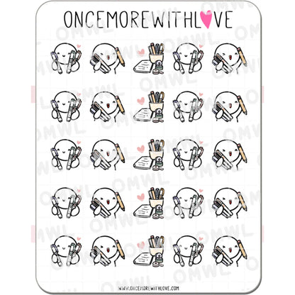 ONCE MORE WITH LOVE Sticker Sheet