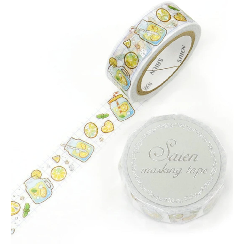 Saien Masking Tape 15mm x 7m FULL ROLL with Foil