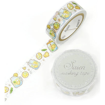 Saien Masking Tape 15mm x 7m FULL ROLL with Foil