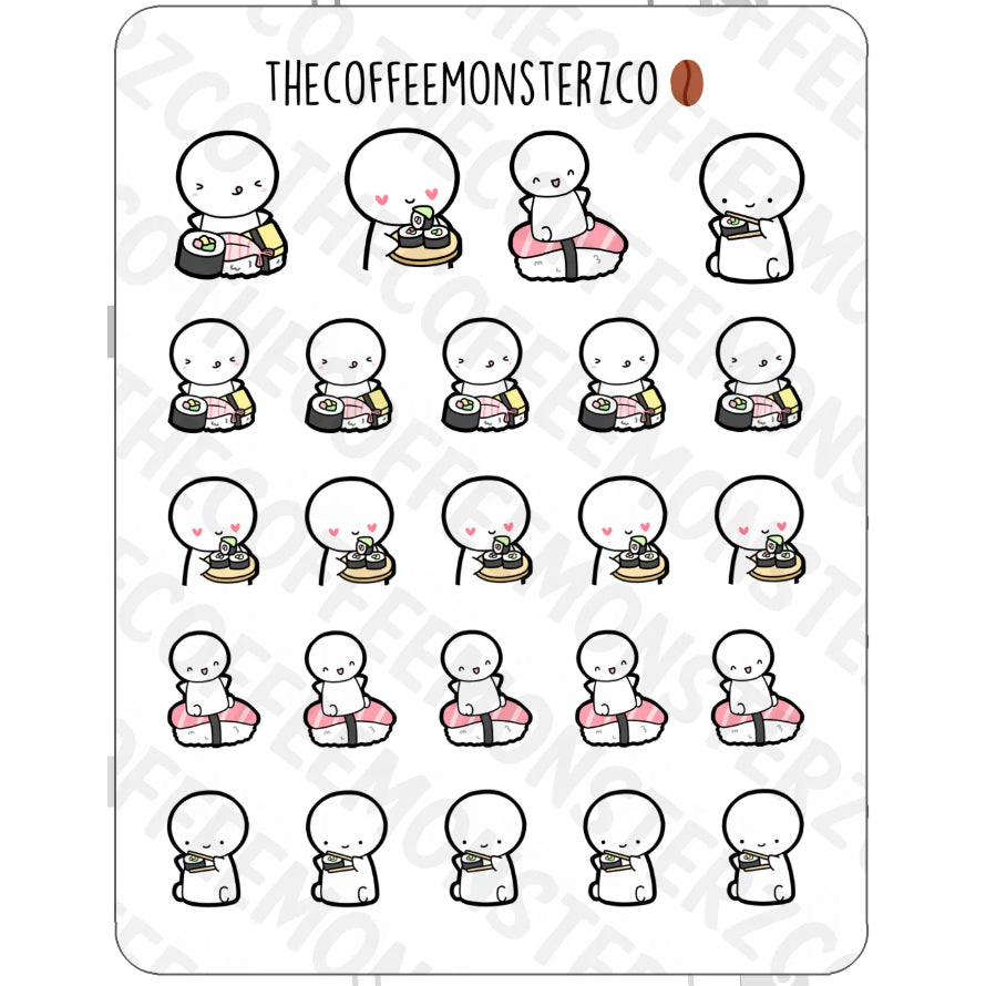 The Coffee Monsterz Co. Emoti Stickers