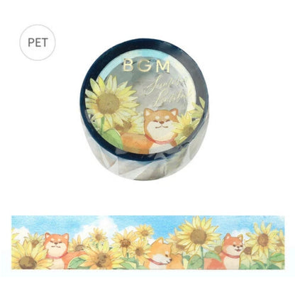 BGM Clear PET Tape FULL ROLL - Florals