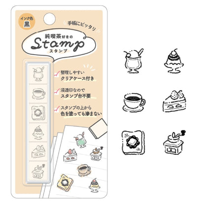 Kamio Japan Favorites 6 Stamps with Case