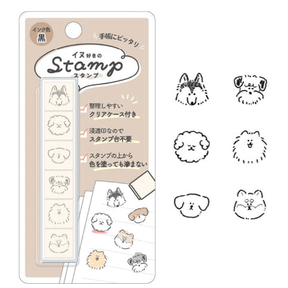 Kamio Japan Favorites 6 Stamps with Case