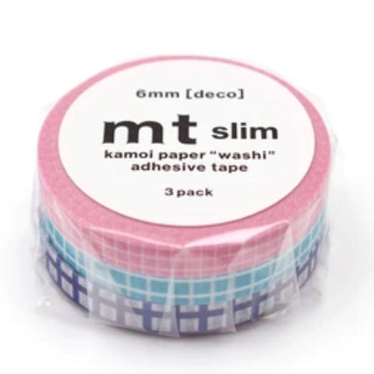 MT Slim Deco Washi Tape Set Pack of 3