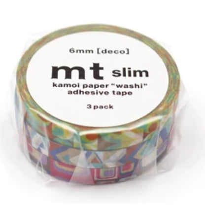 MT Slim Deco Washi Tape Set Pack of 3