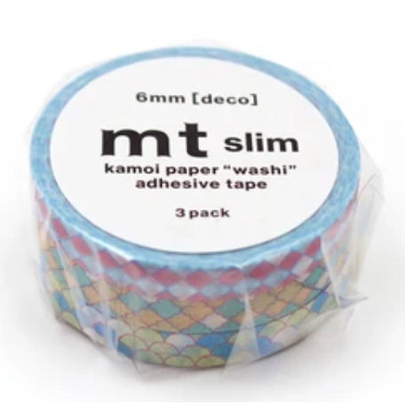 MT Slim Deco Washi Tape Set Pack of 3