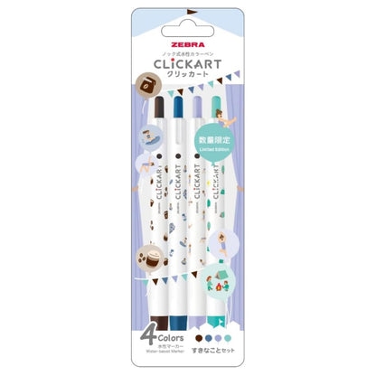 Zebra Clickart Yurukawa Festival Limited Edition Set of 4 Colors