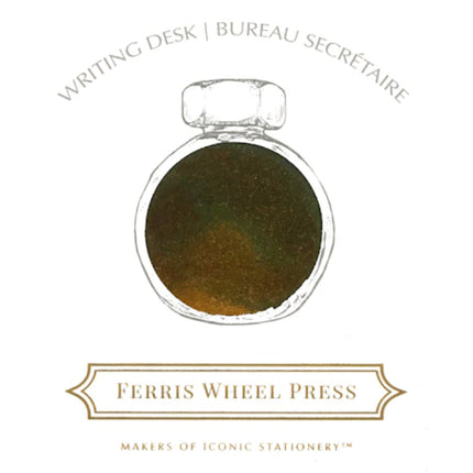 Ferris Wheel Press x Wonder Pens Collaboration Fountain Pen Ink - Writing Desk (38mL Full Bottle)