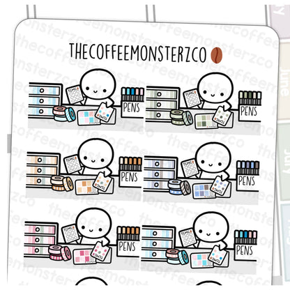 The Coffee Monsterz Co. Emoti Stickers