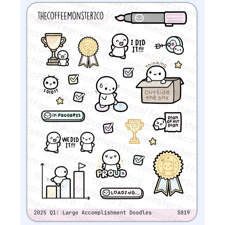 The Coffee Monsterz Co. Sticker Sheet