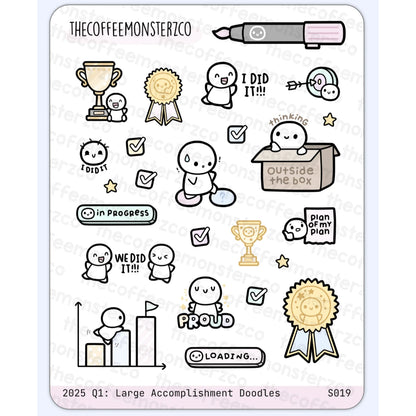 The Coffee Monsterz Co. Sticker Sheet