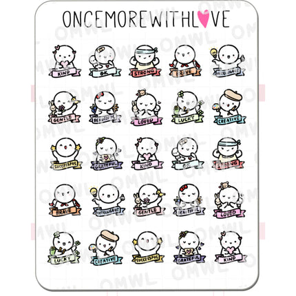 ONCE MORE WITH LOVE Sticker Sheet