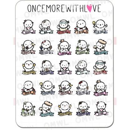 ONCE MORE WITH LOVE Sticker Sheet