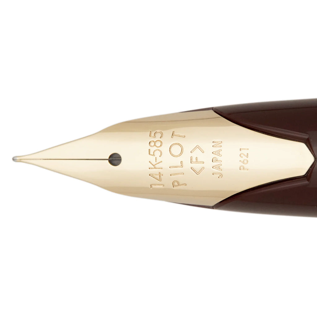 Pilot Elite E95S Burgundy/Ivory Fountain 14K Gold Nib Fountain Pen