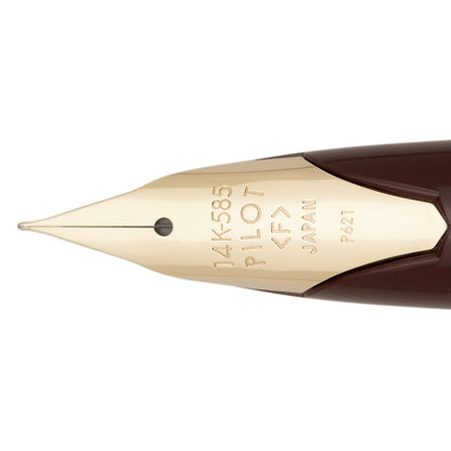 Pilot Elite E95S Burgundy/Ivory Fountain 14K Gold Nib Fountain Pen