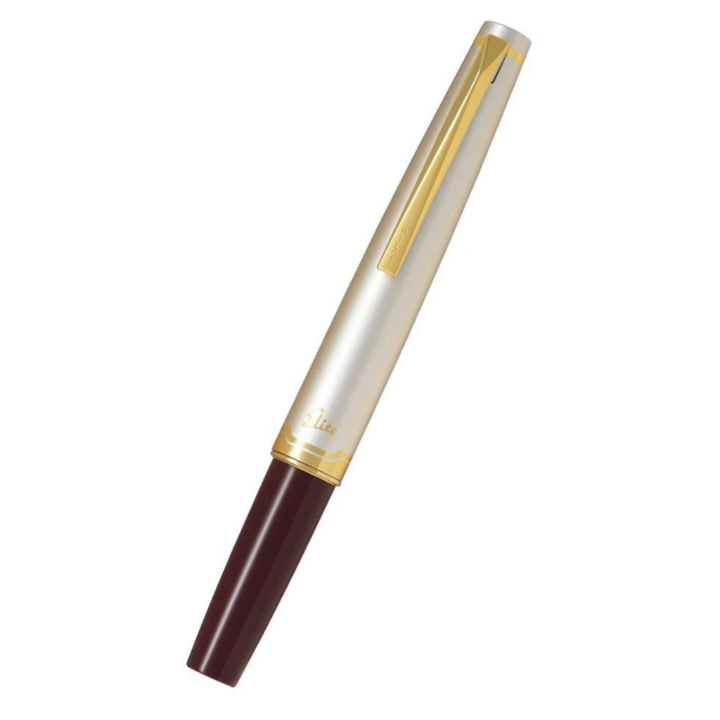 Pilot Elite E95S Burgundy/Ivory Fountain 14K Gold Nib Fountain Pen