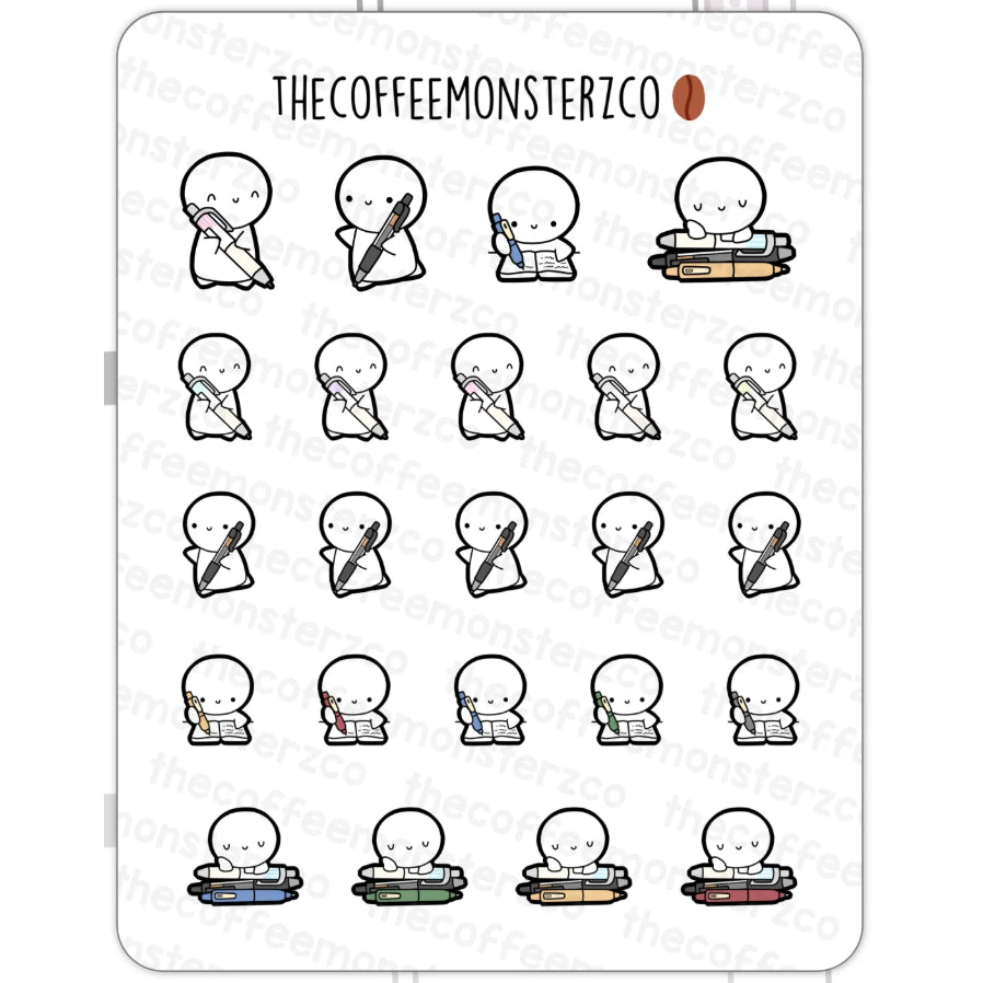 The Coffee Monsterz Co. Emoti Stickers