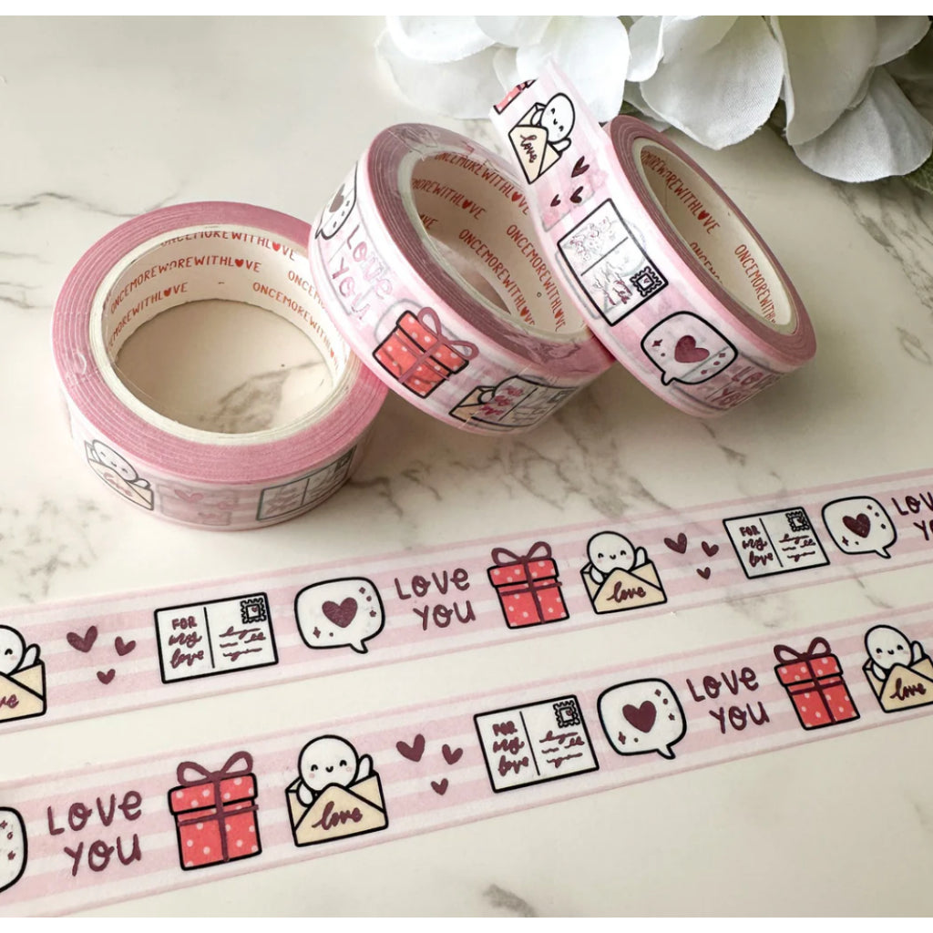 ONCE MORE WITH LOVE Washi Tape in Full Roll