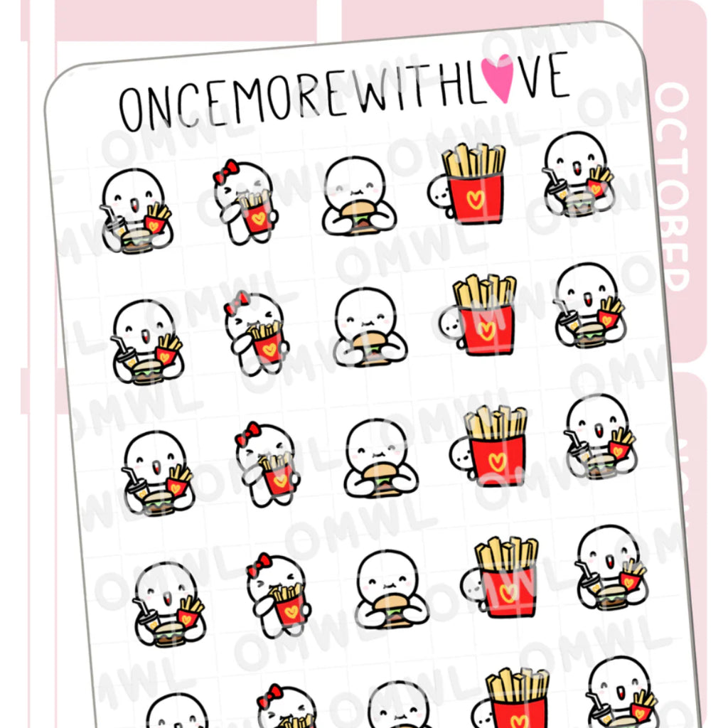 ONCE MORE WITH LOVE Sticker Sheet