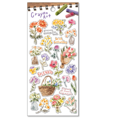 Mind Wave Crayon Art Stickers