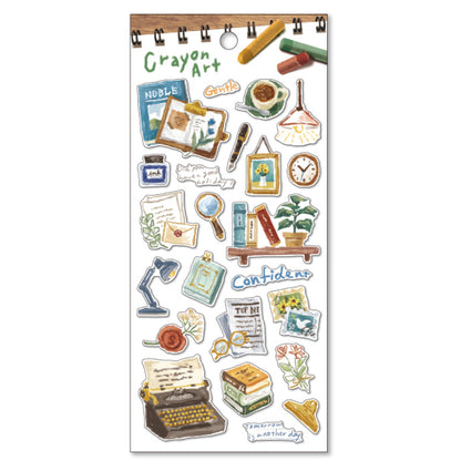 Mind Wave Crayon Art Stickers