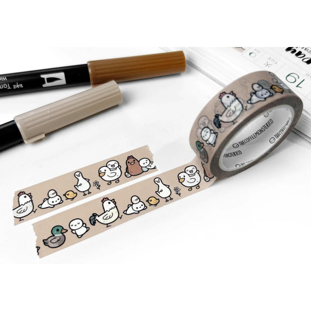 The Coffee Monsterz Co. Washi Tape FULL ROLL