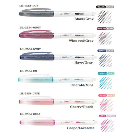 Pilot Ilmily Color Two Color Gel Ink 0.4mm Ballpoint Pen