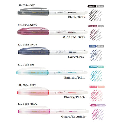 Pilot Ilmily Color Two Color Gel Ink 0.4mm Ballpoint Pen