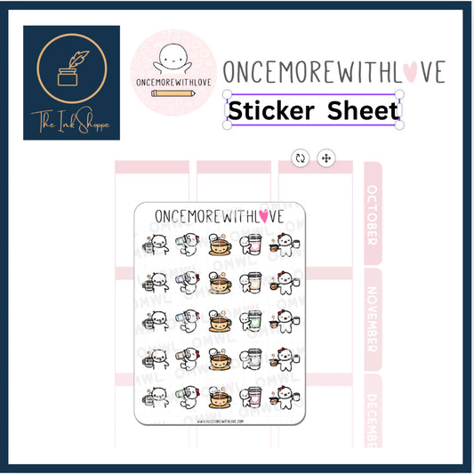 ONCE MORE WITH LOVE Sticker Sheet