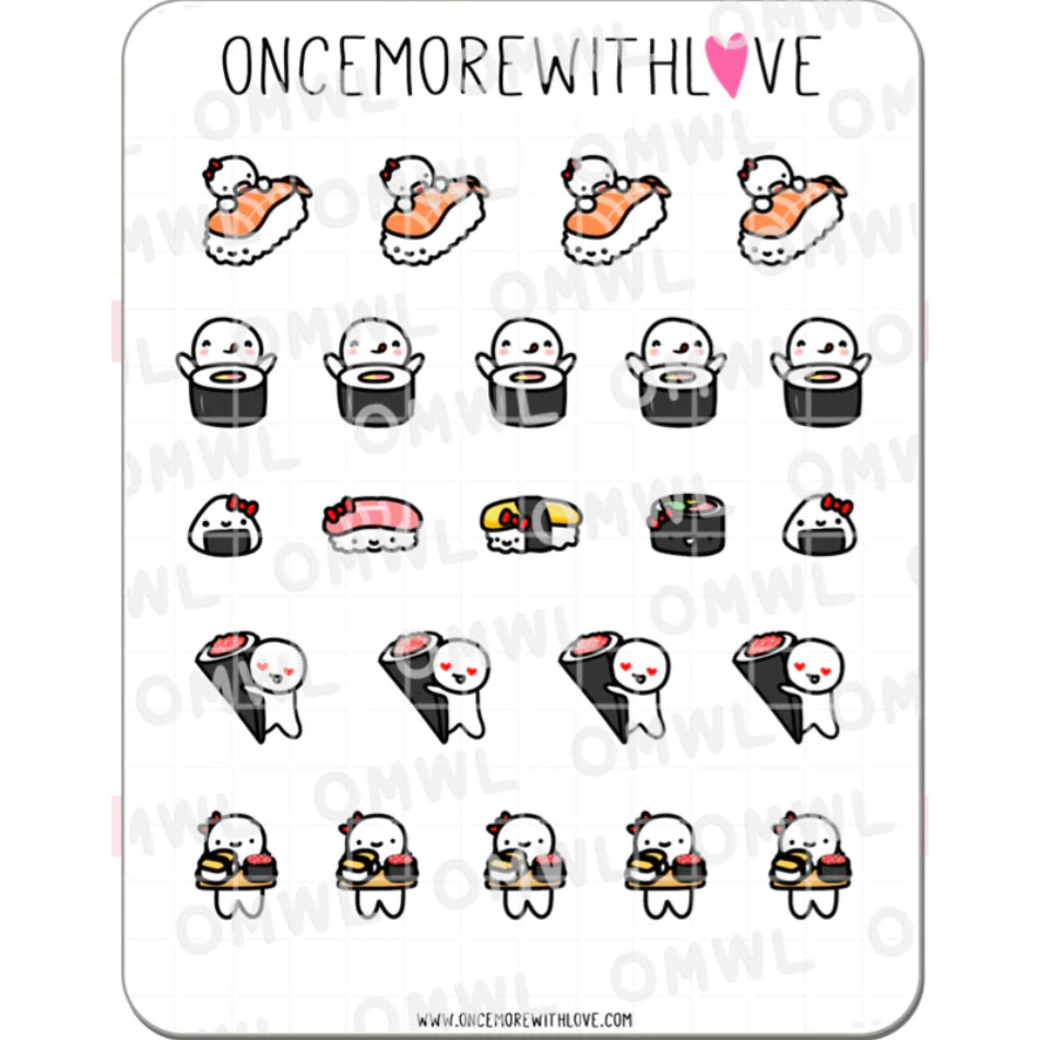 ONCE MORE WITH LOVE Sticker Sheet