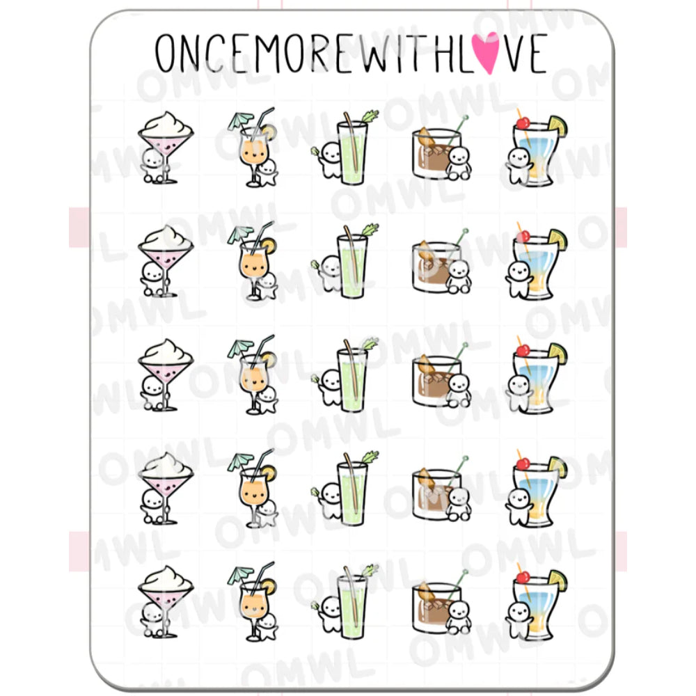 ONCE MORE WITH LOVE Sticker Sheet