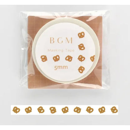 BGM 5mm x 5m Washi Tape with Foil Stamping
