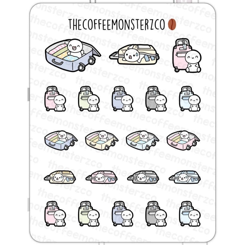 The Coffee Monsterz Co. Emoti Stickers