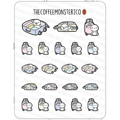 The Coffee Monsterz Co. Emoti Stickers