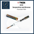 TWSBI ECO Serpentine and Bronze Fountain Pen Fine Nib (F)