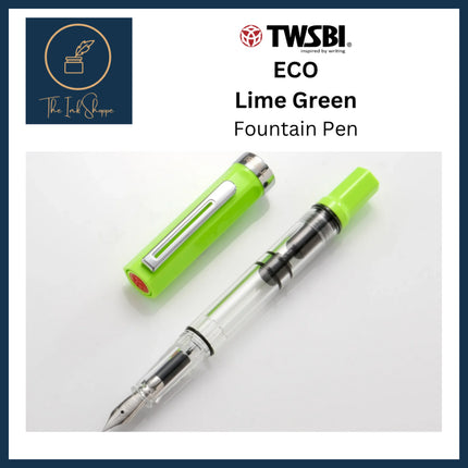 TWSBI ECO Lime Green Limited Edition Fountain Pen Fine Nib (F)