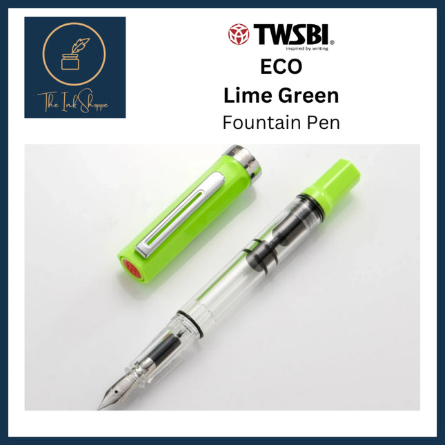 TWSBI ECO Lime Green Limited Edition Fountain Pen Fine Nib (F)