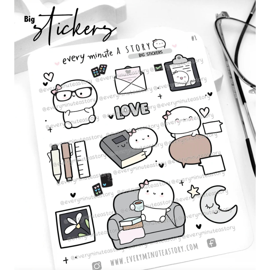 Every Minute A Story Sticker Sheet