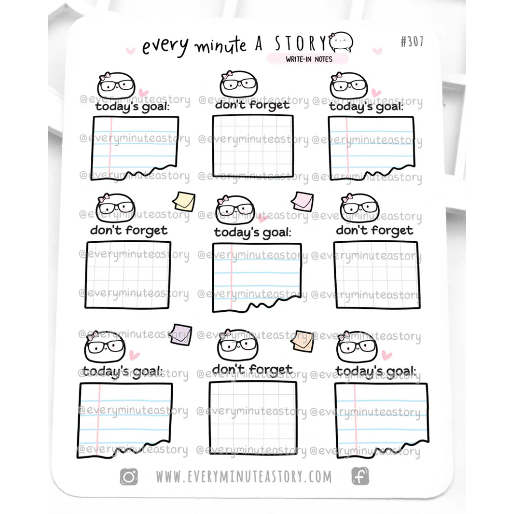 Every Minute A Story Sticker Sheet