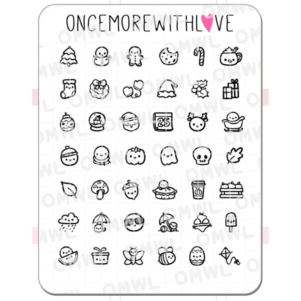 ONCE MORE WITH LOVE Sticker Sheet