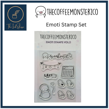 The Coffee Monsterz Co. Emoti Stamps Set Limited Edition