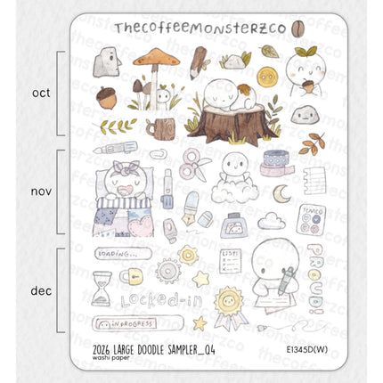 The Coffee Monsterz Co. 2026 Sticker Sheets