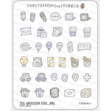The Coffee Monsterz Co. 2026 Sticker Sheets