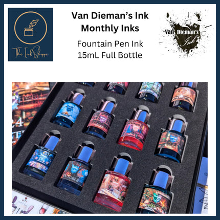 Van Dieman's Monthly Fountain Pen Ink Full Bottle (15mL)