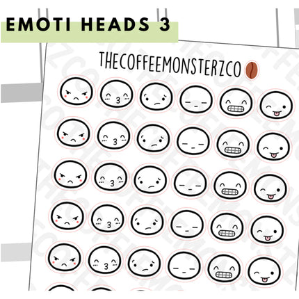 The Coffee Monsterz Co. Emoti Stickers