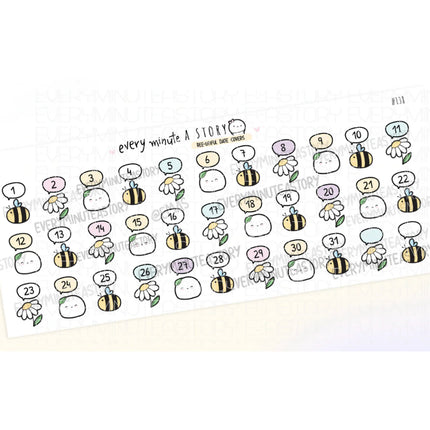Every Minute A Story Date Cover Stickers