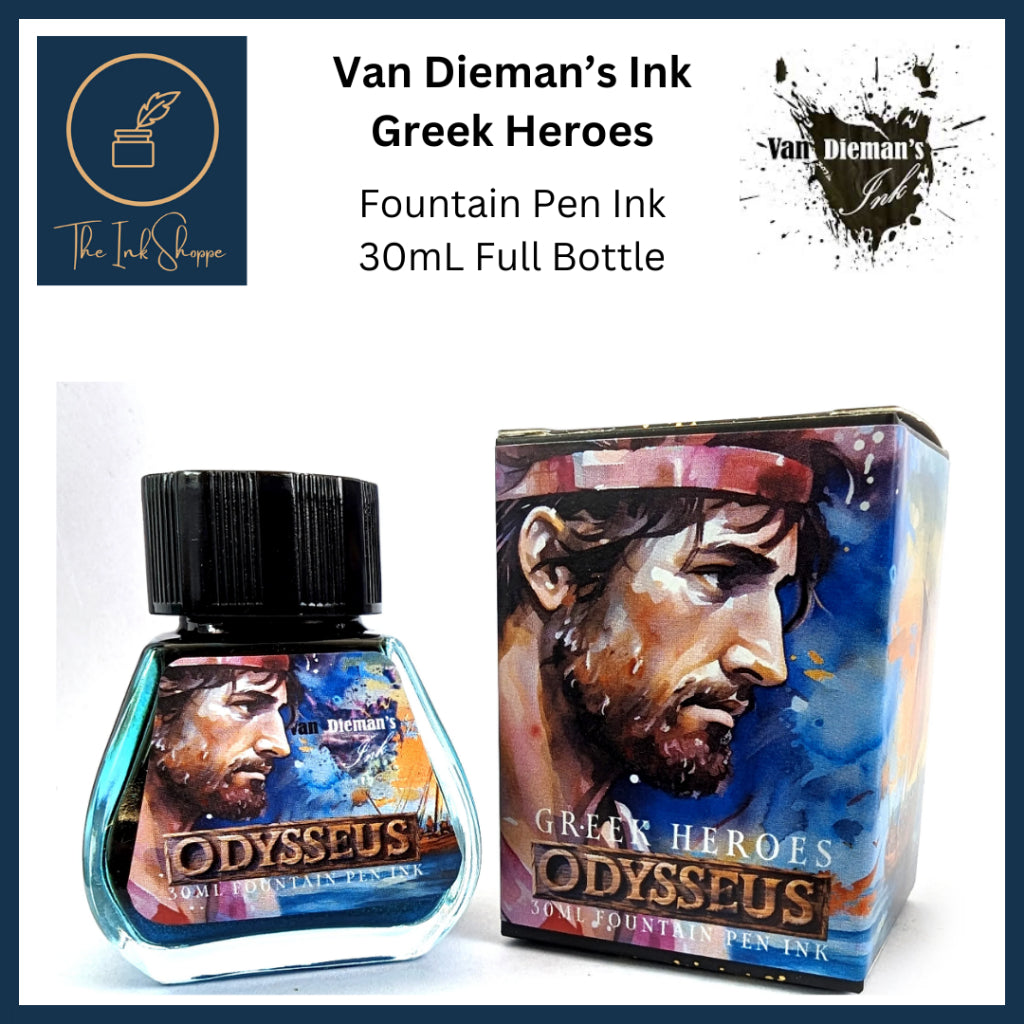 Van Dieman's Greek Heroes Fountain Pen Ink Full Bottle (30mL)