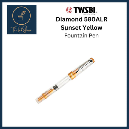 TWSBI Diamond 580ALR Sunset Yellow Fountain Pen Fine Nib (F)